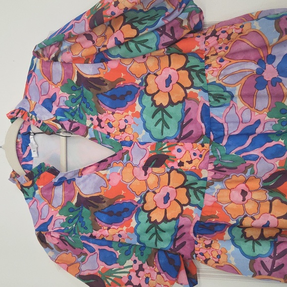 THML Beautiful, Floral, Tiered Dress. Lined. Excellent Condition!🌺🏵🌸🌼Medium - Picture 2 of 15